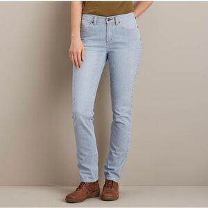 Women’s Duluthflex hickory stripe slim fit pants size 12x31